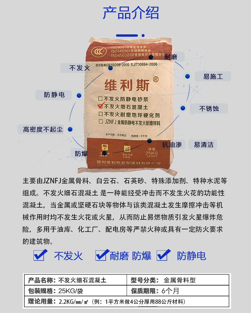不發(fā)火砂漿